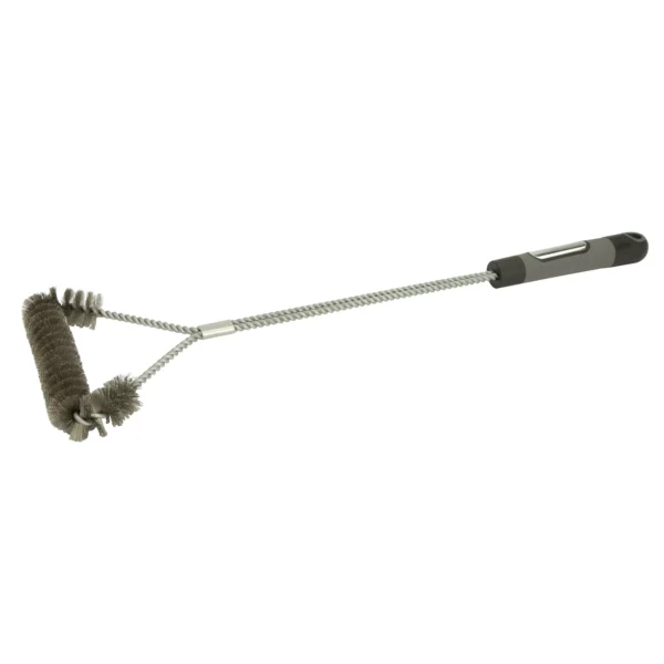 21" Tri Wire Grill Brush - Stainless Steel Bristles - Image 2
