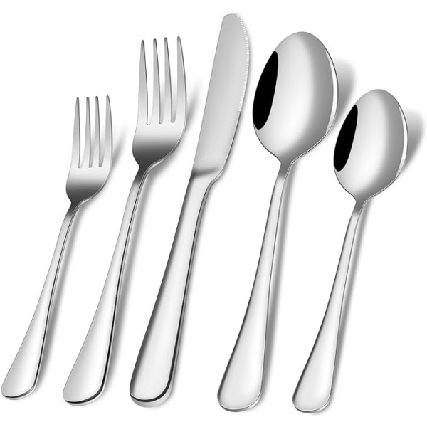 40 PIECE SILVERWARE SET PREMIUM STAINLESS STEEL