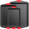 3-PIECE NONSTICK KITCHEN OVEN BAKING PANS