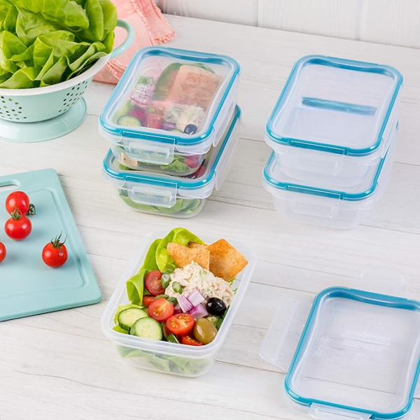 10-PCS PLASTIC FOOD STORAGE CONTAINERS SET - Image 3